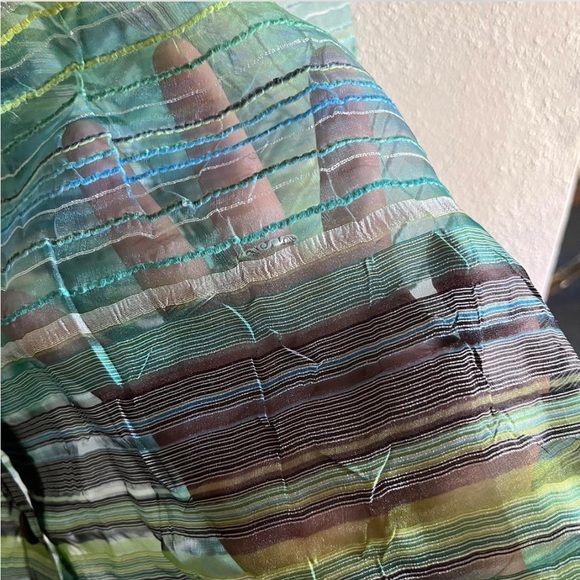 Funky Hippie Mesh Button Up Blouse 🩵 - Picture 7 of 8